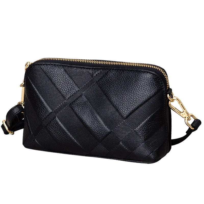 Pochette Cuir Pleine Fleur Noir