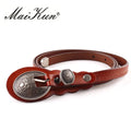 Ceinture Fine Cuir Noir