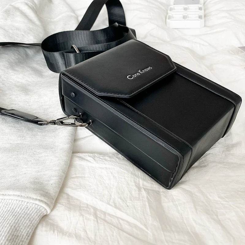 Sac Bandoulière Surpiqûres Noir