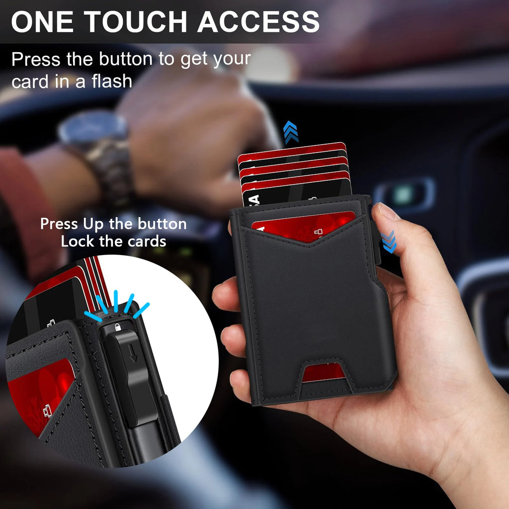 Portefeuille Duo Cuir Noir