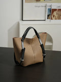 Sac Bucket Nano Cuir Camel