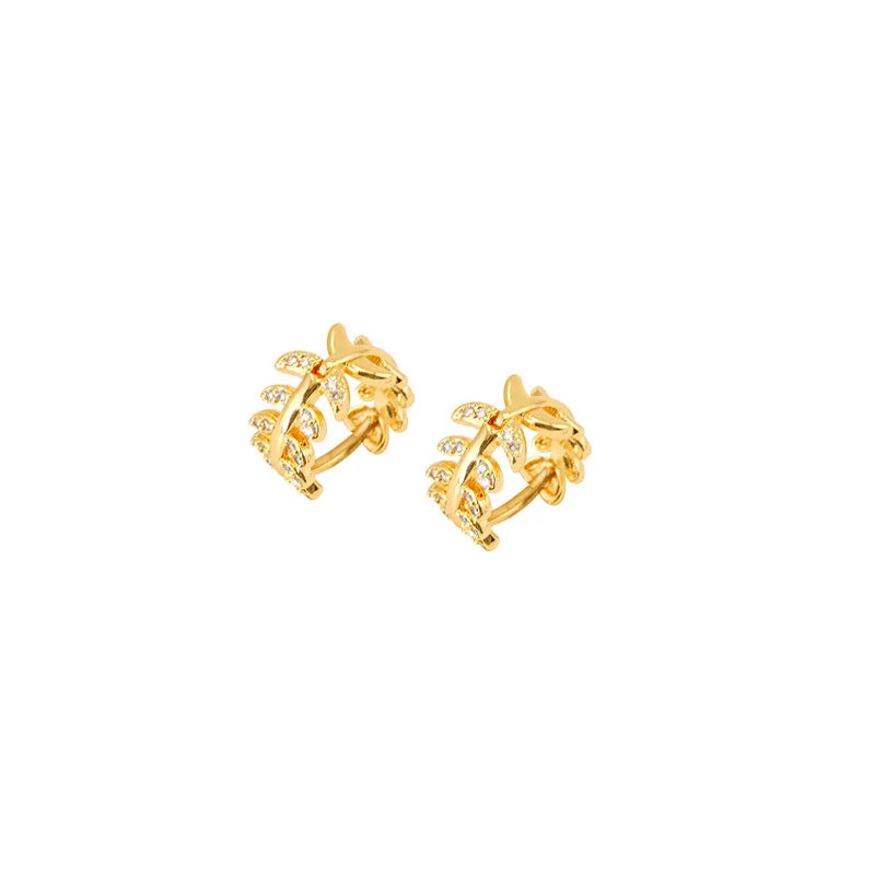 Boucle d'Oreille Dorée Or 24K