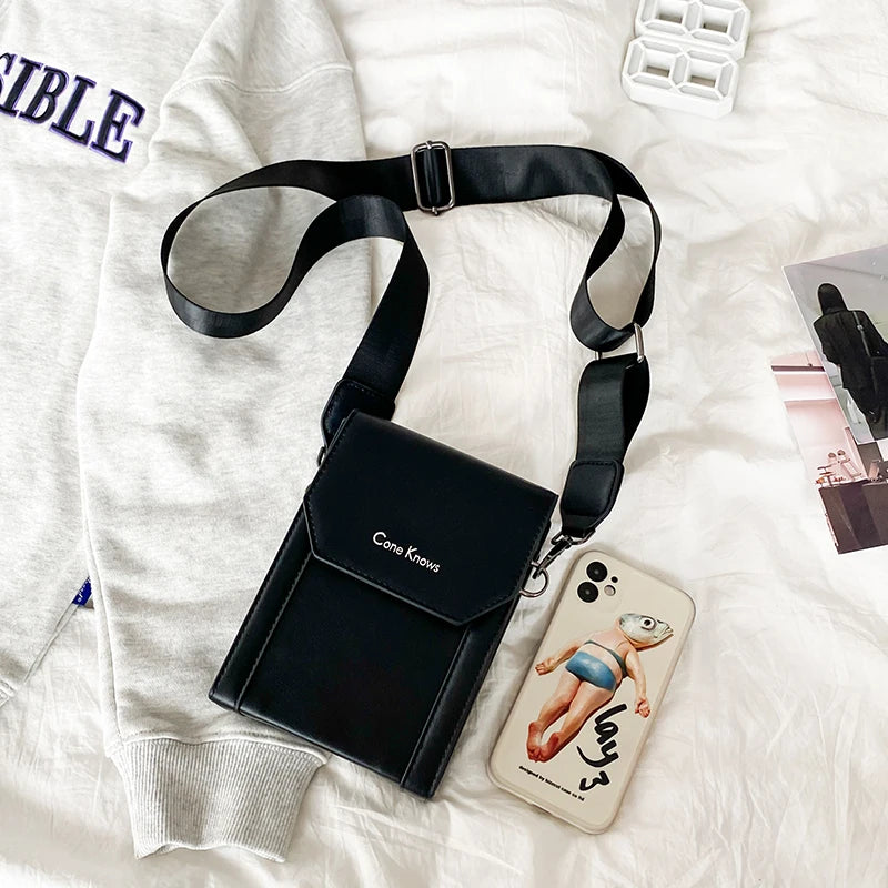 Sac Bandoulière Mini Cuir Noir