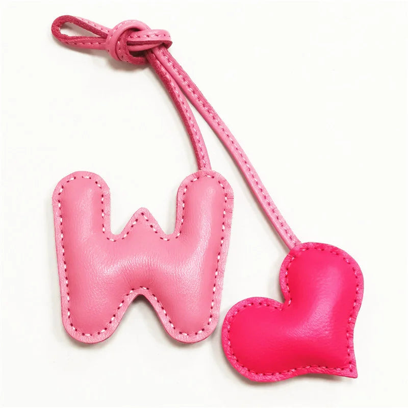 Pendentif Cuir Duo Bordeaux