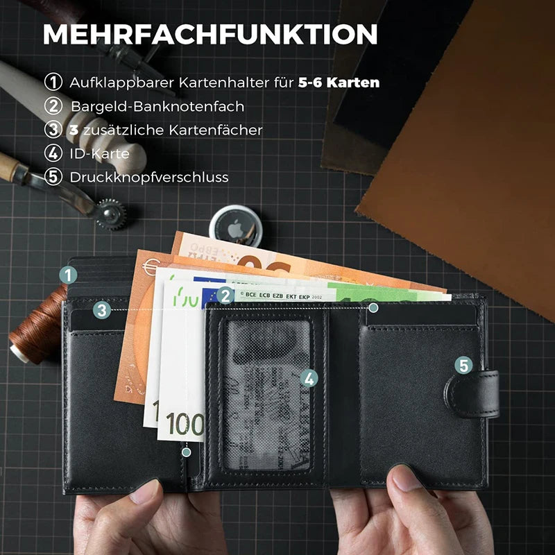 Porte-Cartes Cuir Noir